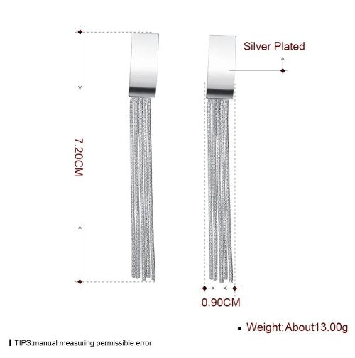 925 Sterling Silver Tassel Ear Studs