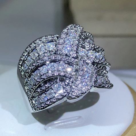 Elegant Zircon Stone S925 Silver Ring For women