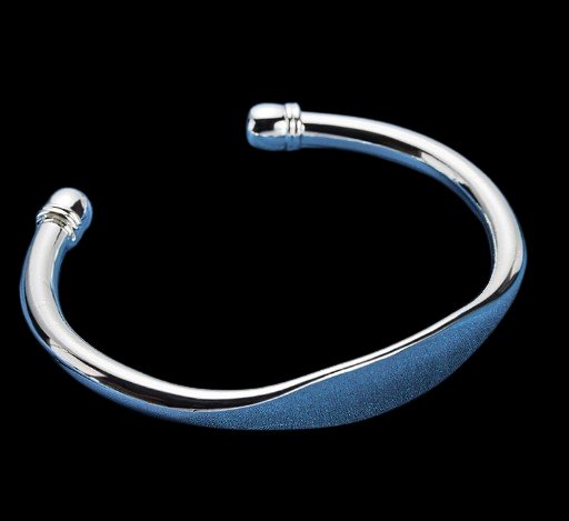 Fashion Unisex Sterling Silver Bangle