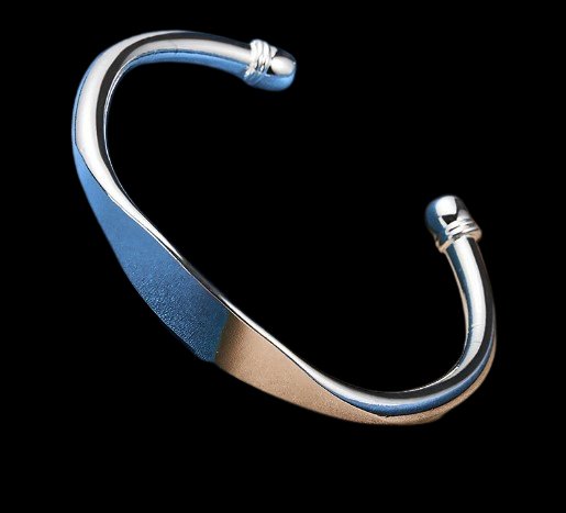 Fashion Unisex Sterling Silver Bangle