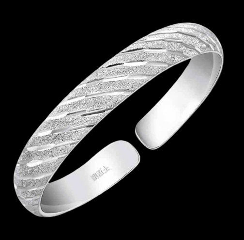 Geometry Chic 925 Sterling Silver Cuff Bracelet