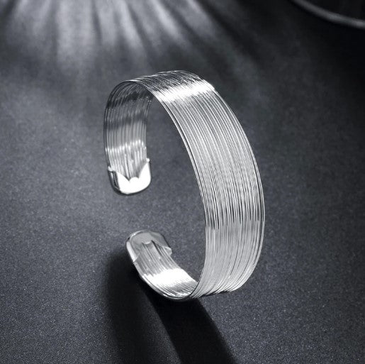 Harmony Lines Sterling Silver Multi-Line Bracelet