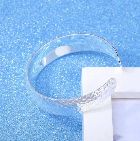 Simple Elegance 925 Sterling Silver Cuff Bracelet