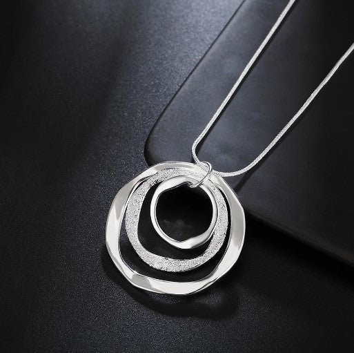 Sterling Silver Circle Jewelry Set