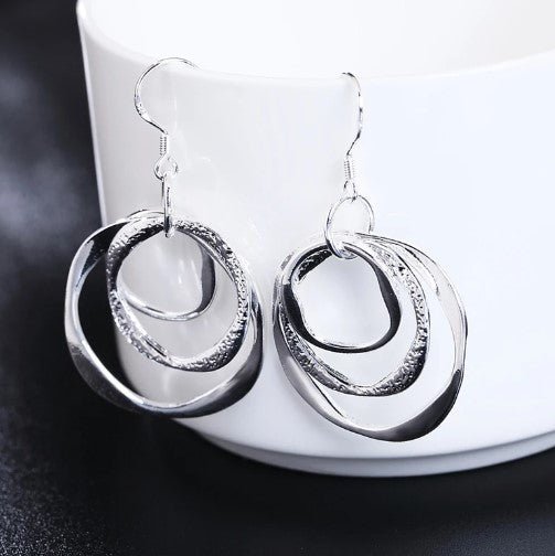 Sterling Silver Circle Jewelry Set