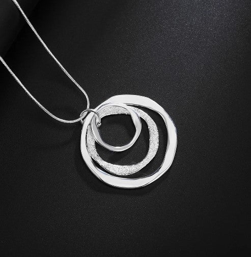 Sterling Silver Circle Jewelry Set