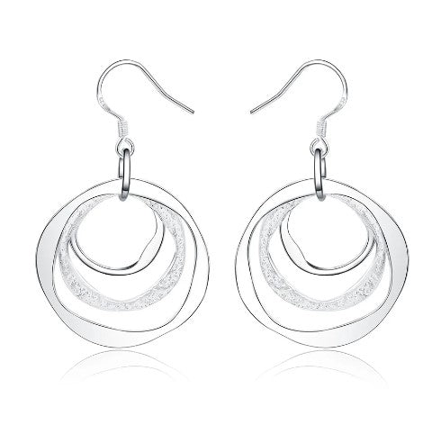 Sterling Silver Circle Jewelry Set