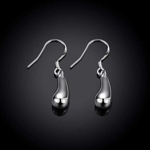 Sterling Silver Water Droplets Drop Earrings